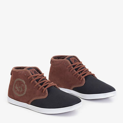 Čierna a hnedá pánska športová obuv značky Denzel - Obuv