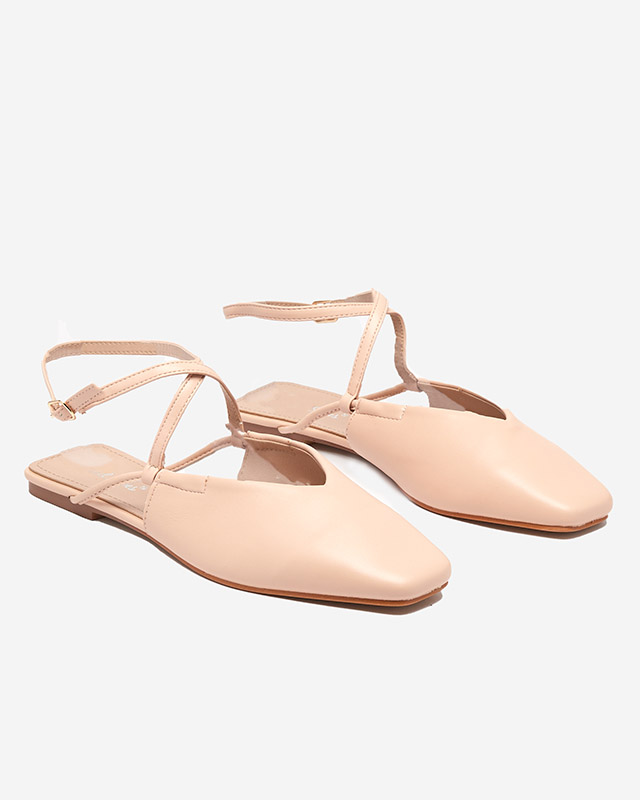 Nahé balerínkové sandále Talio- Topánky