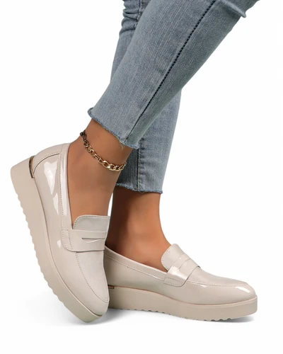 Royalfashion Dámske patentné mokasíny Afidale