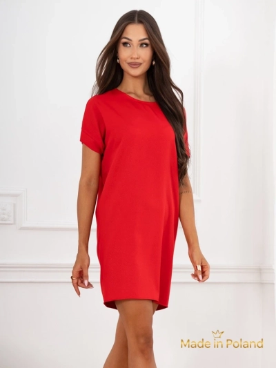 Preprosta ženska kratka obleka Lady Time