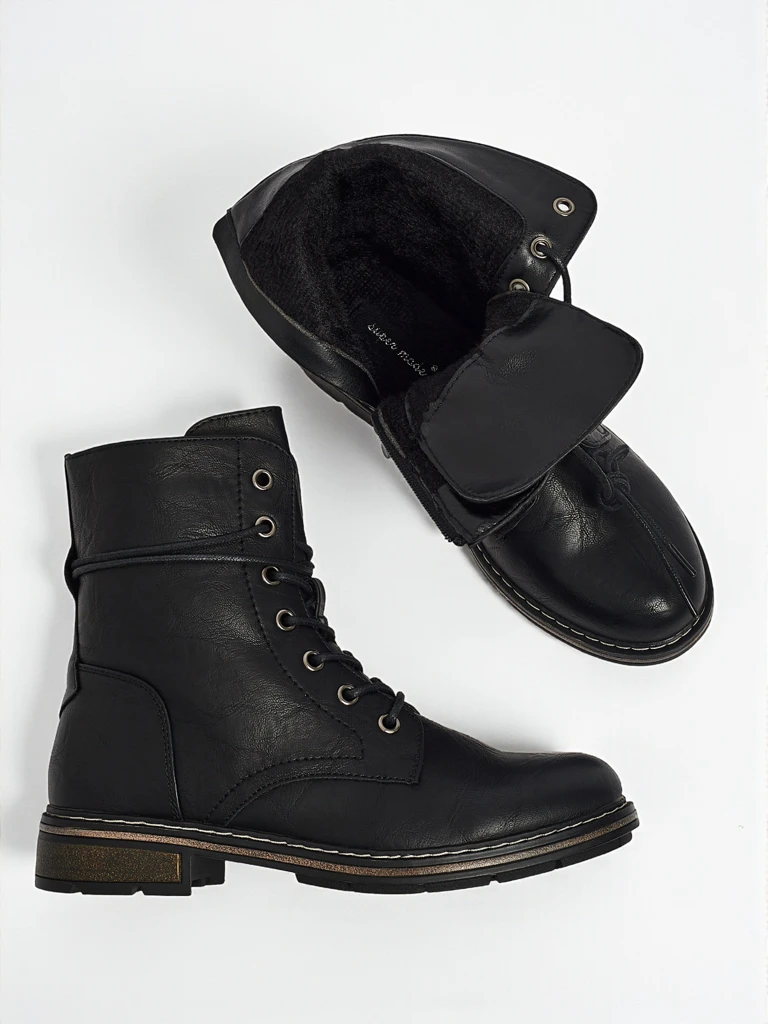 Ženski Gležnarji Luna Črni Sintetični Casual za Jesen