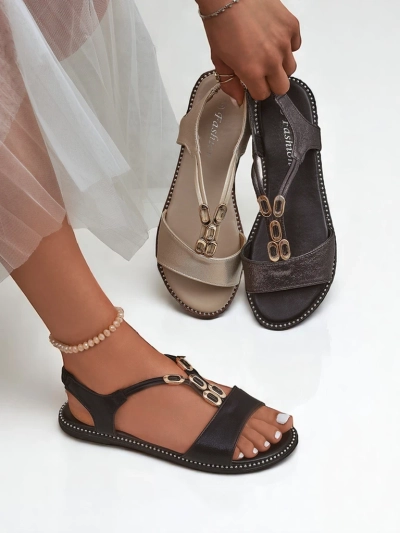 Royalfashion Ženski sandali z okrasnimi paščki Siena Glow