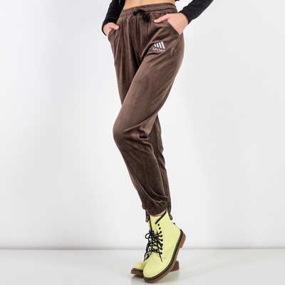 Dámske hnedé tepláky - Oblečenie