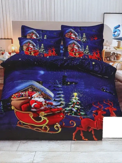 Royalfashion vianočný posteľný set 160x200 kompletný 3-ČASTI