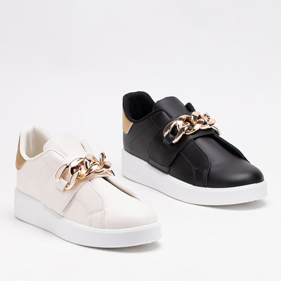 Krémové dámske nazúvacie športové topánky Derera - Obuv