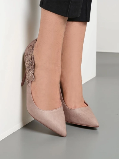 Royalfashion dámske ihličkové topánky s kvetmi Sollabe