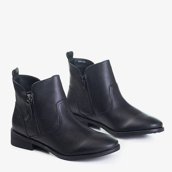 Čierne dámske čižmy a'la Chelsea boots - Obuv