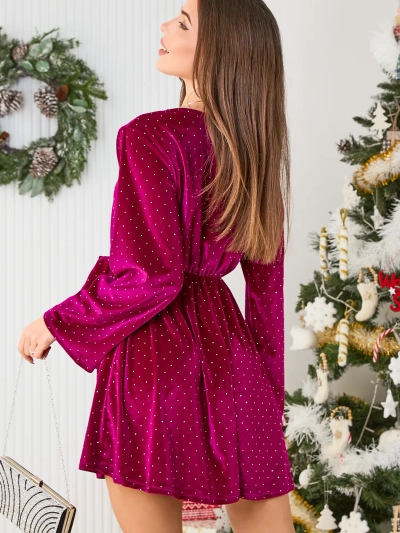Royalfashion Ženské šaty s ozdobnými kamenmi