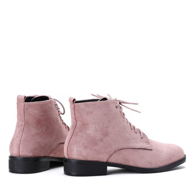 Różowe botki Noel- Obuwie