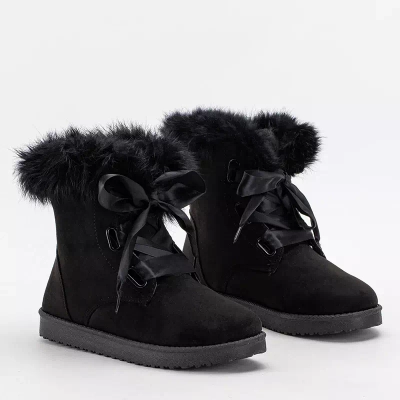 OUTLET Čierne dámske snehule Ritalo - Footwear