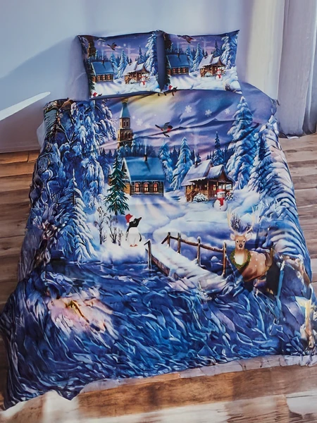 Royalfashion Božična posteljnina 160x200 komplet 3-DELNI