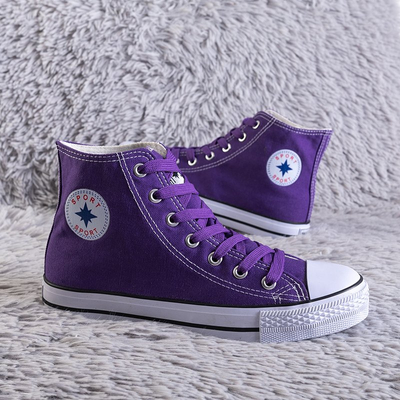 Fialové dámske vysoké tenisky Inter - Shoes