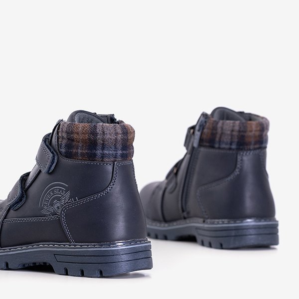 Námornícka modrá chlapčenská turistická obuv Bulgar - Obuv