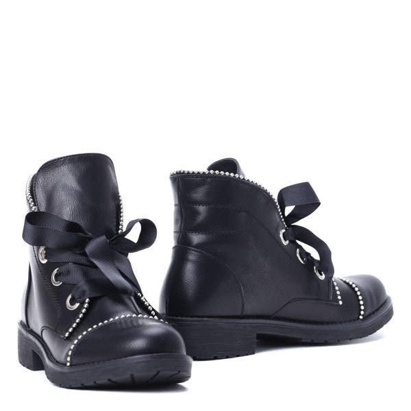 Czarne botki Judy- Obuwie