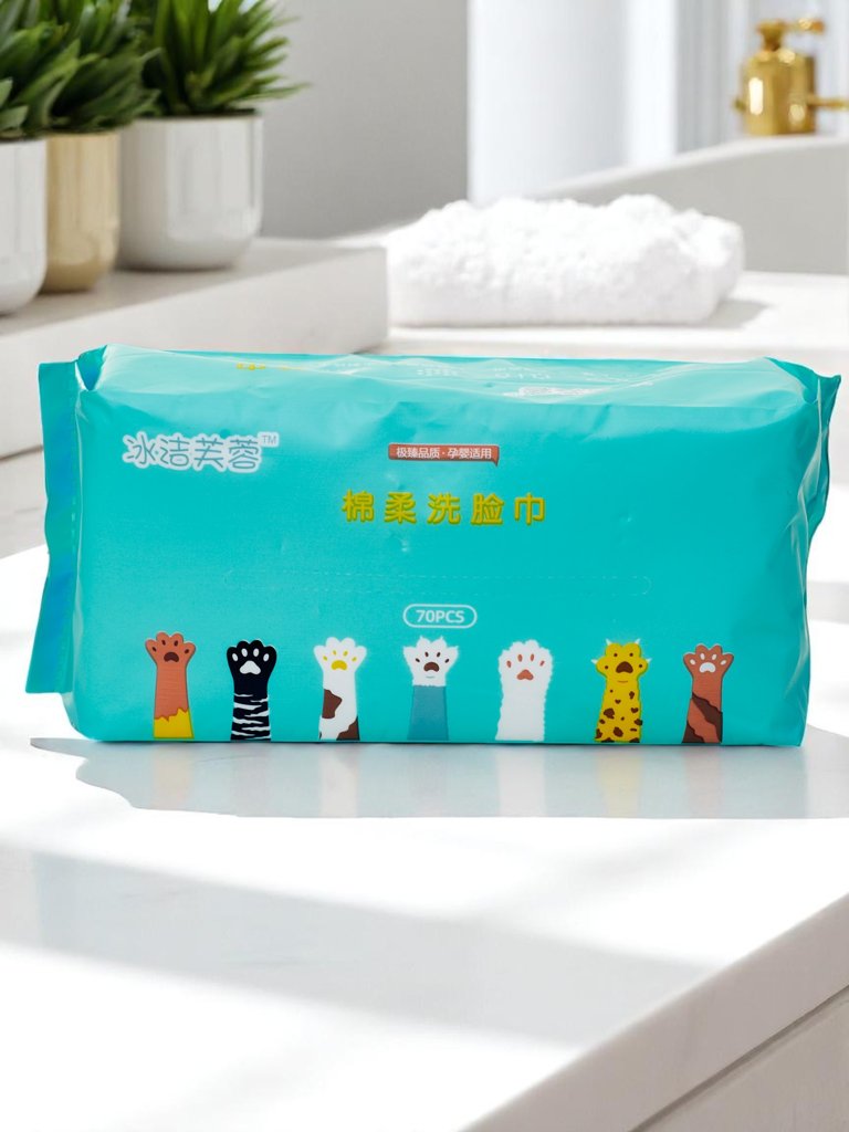 Bavlnené vlhčené obrúsky 70 ks.