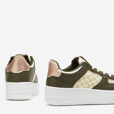 Zelená dámska športová obuv s potlačou Glou - Obuv