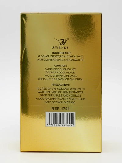 Navdihnjena parfumska voda za moške Golden Robot