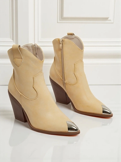 Kavbojke z visoko peto z okrasno konico Fang Glacier