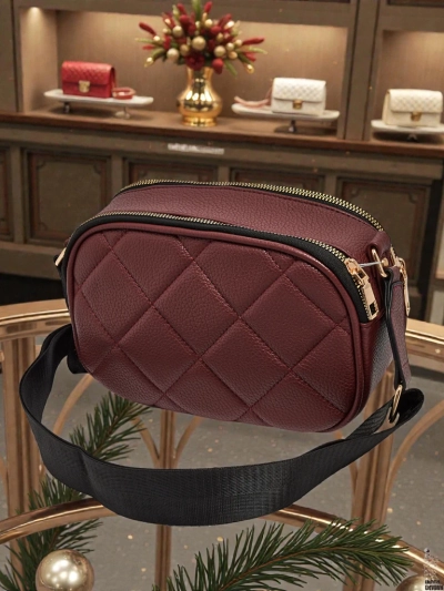 Prešita majhna ženska torbica iz eko usnja Connere