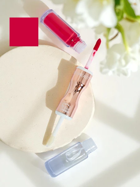 Rúž a bezfarebný lesk na pery 2 v 1 See Fuchsia