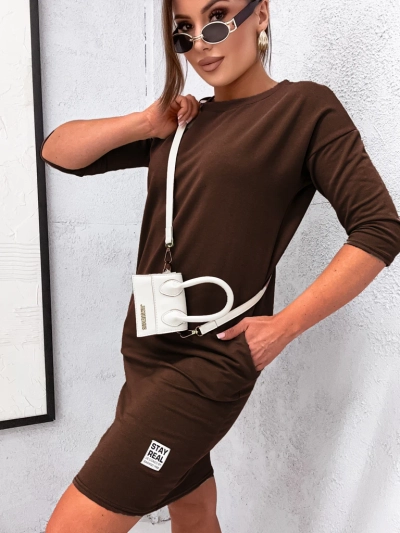 Royalfashion Ženska mini obleka iz blaga