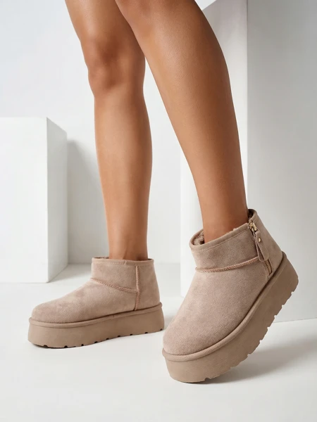 Royalfashion Dámske snehule na platforme a'la Delgadi