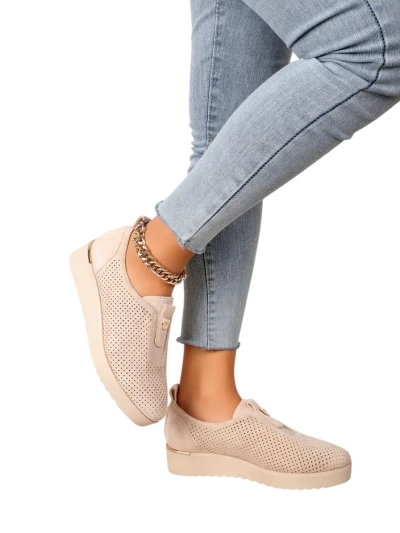 Royalfashion Dámske perforované nízke topánky Goriette