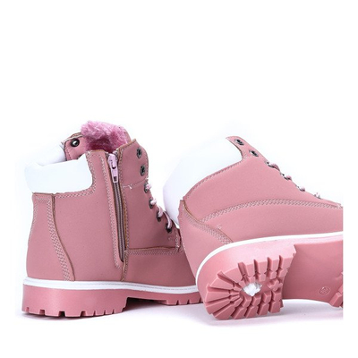 Ocieplane trapery w kolorze różowym Moni - Obuwie