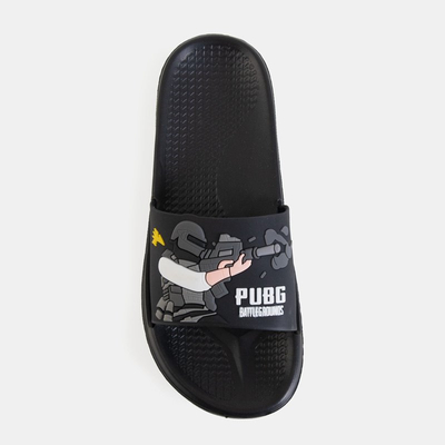 Dámske šľapky čiernej gumy - obuv