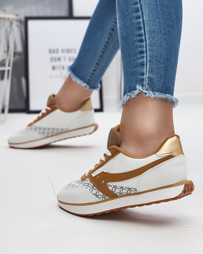 OUTLET Dámska športová obuv biela camel Fiffvi- Obuv