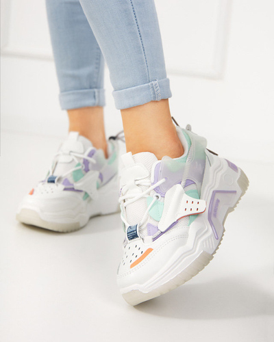 OUTLET Dámska športová obuv, tenisky v bielej a fialovej farbe Xillop - Obuv