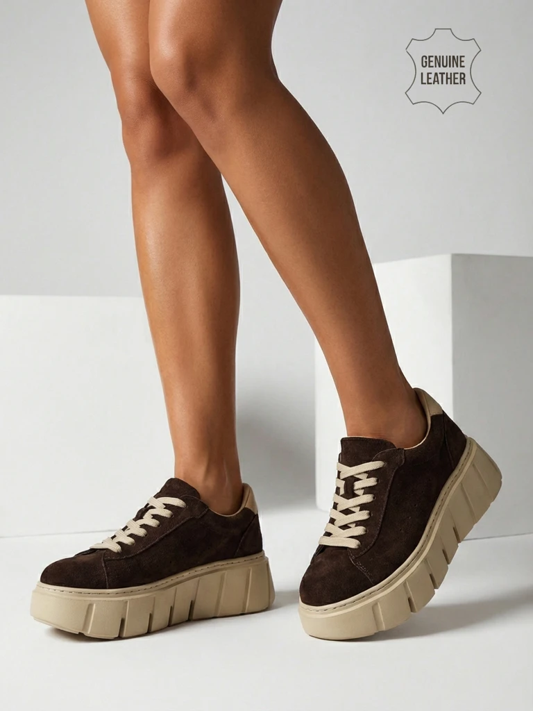 Športni ženski športni copati iz naravnega usnja Eller