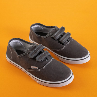 Tmavošedé chlapčenské tenisky Almir - Obuv