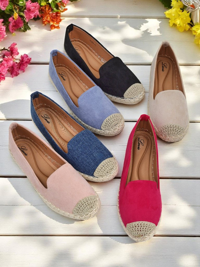 Royalfashion Dámske espadrilky z eko semišu Bombei