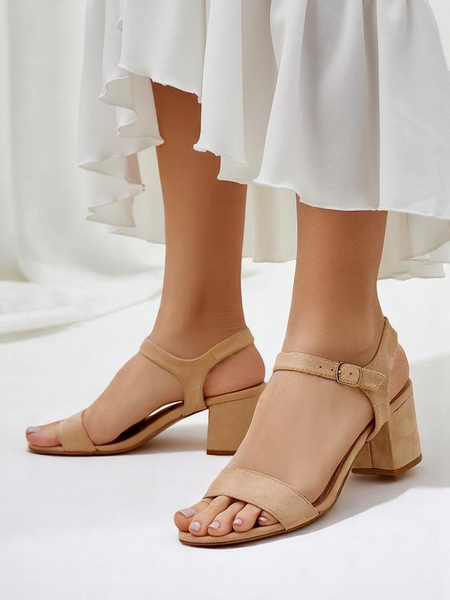 Royalfashion Dámske eko-semišové sandále Quarter