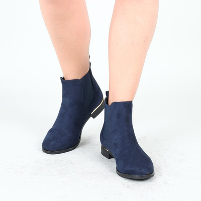 Granatowe sztyblety Lisa- Obuwie