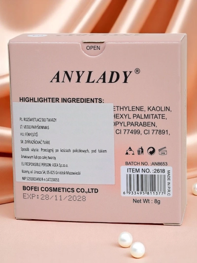 Anylady Lícny rozjasňovač Pressed Face Highlighter Pink Radiance
