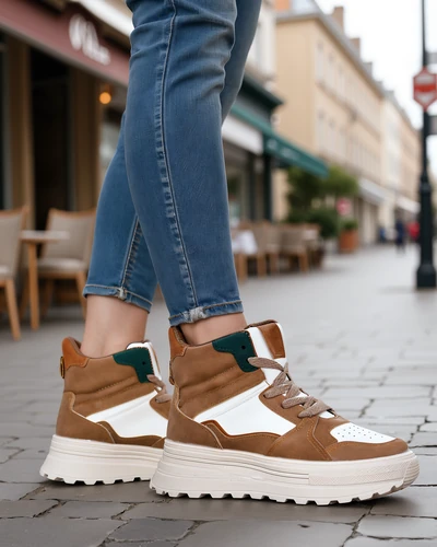 Royalfashion Vysoké dámske športové topánky Geeky