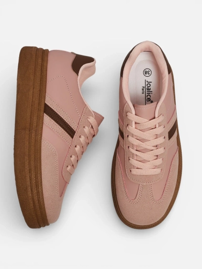 Sneakers Damskie Flora Różowe Ekologiczne Sportowe na Lato