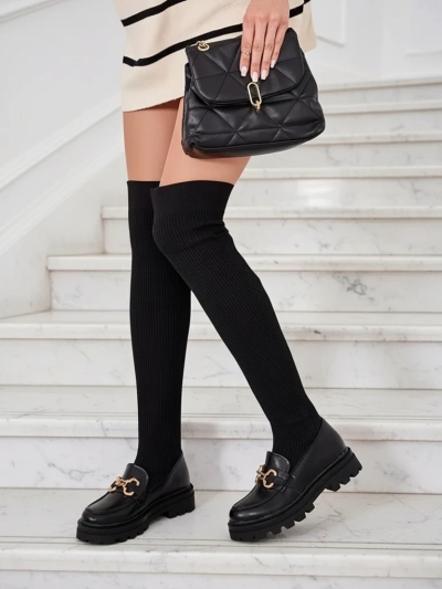 Royalfashion Dámske čižmy nad kolená Rufies