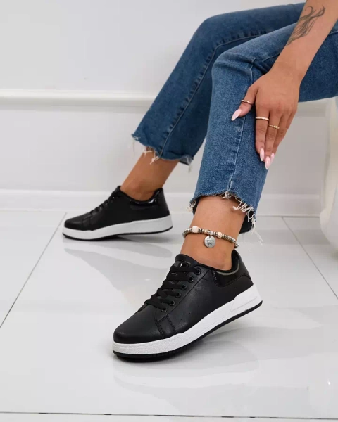 Royalfashion Čierna klasická športová obuv Active Icons