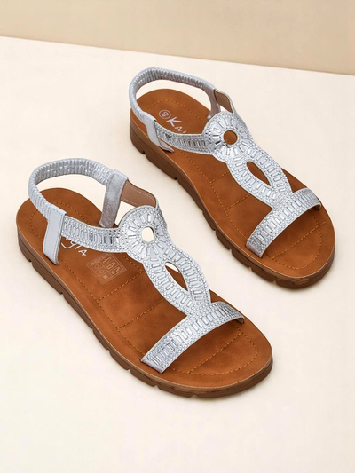 Royalfashion Dámske sandále s ozdobnými remienkami Ava Shine