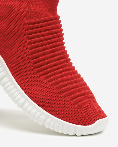 OUTLET Červené dámske vysoko členkové športové topánky značky Deloni - Footwear
