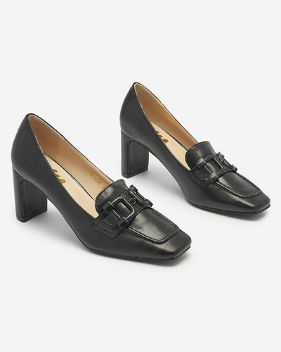Dámske mokasíny v čiernej farbe Mokwell-Footwear