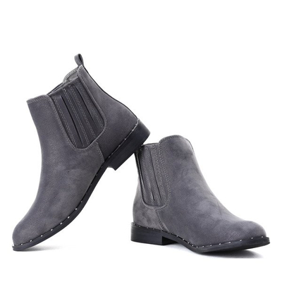 Klasyczne sztyblety w kolorze szarym Audria- Obuwie