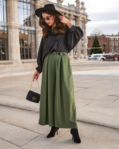 Royalfashion Dámske široké nohavice