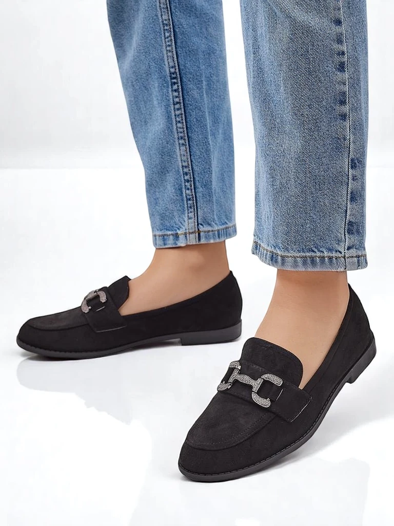 Royalfashion Elegantné dámske loafers s dekoráciou zo zirkónov Zante