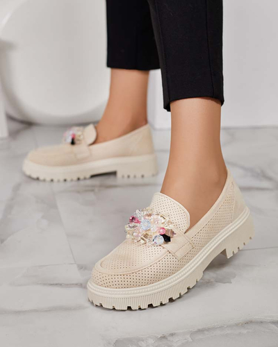 Royalfashion Dámske mokasíny s farebnými korálkami Karonia