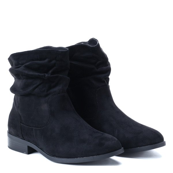 Czarne botki Peggy- Obuwie