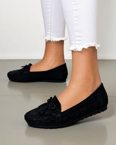 Royalfashion Dámske ekologické semišové mokasíny Etette